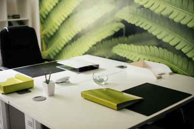 burnley central office close up of a desk